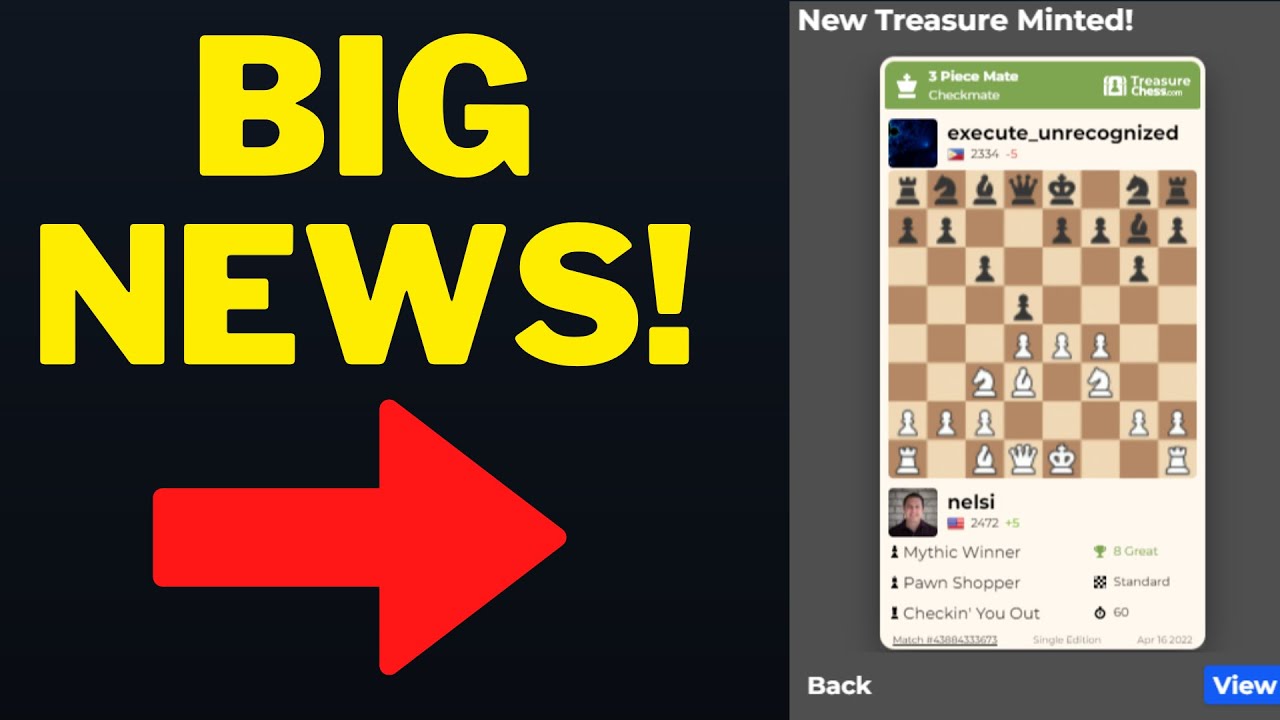 New Chess.com Feature:  NFT’s!   What is Treasure Chess?   Chess NFT Marketplace Tips